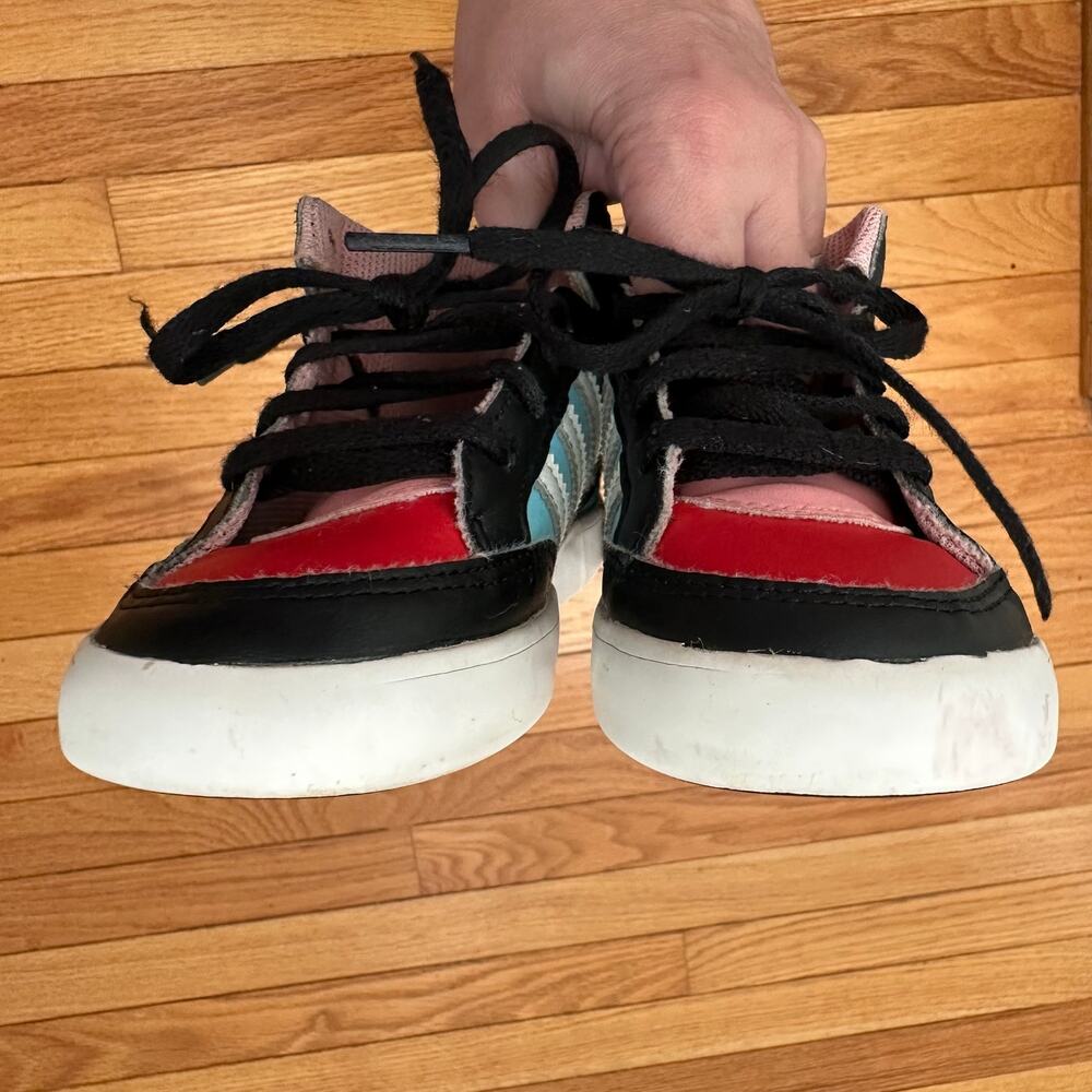 adidas Originals Vintage Inspired Hardcourt Hi Girls Toddler Leather Sneakers 9K - Picture 16 of 16